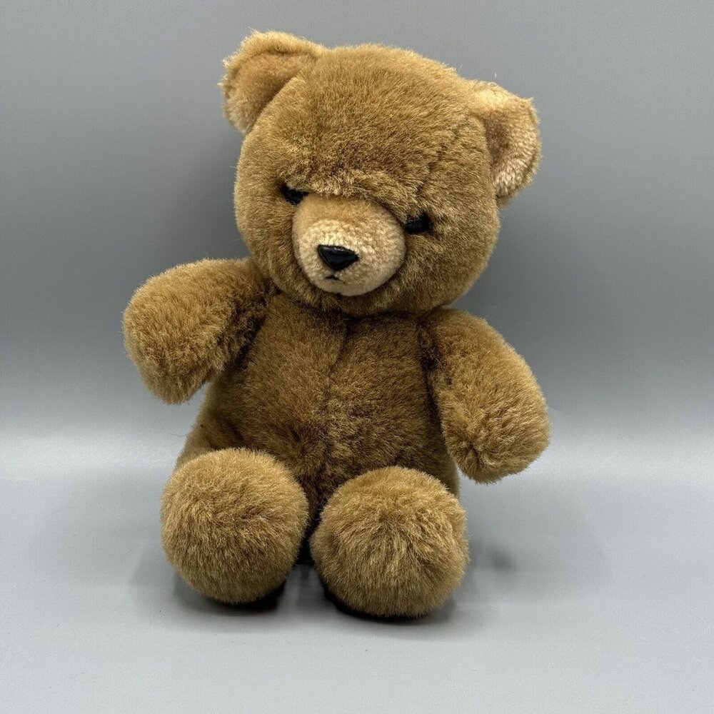 Kinderfriends Vintage Teddy Bear Brown Small 8” Plush Stuffed Animal
